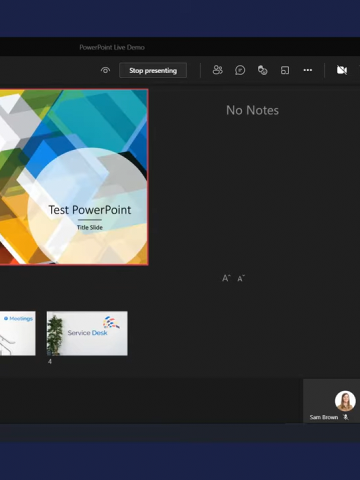 How To Use PowerPoint Live In Microsoft Teams Video Demo Breakwater IT