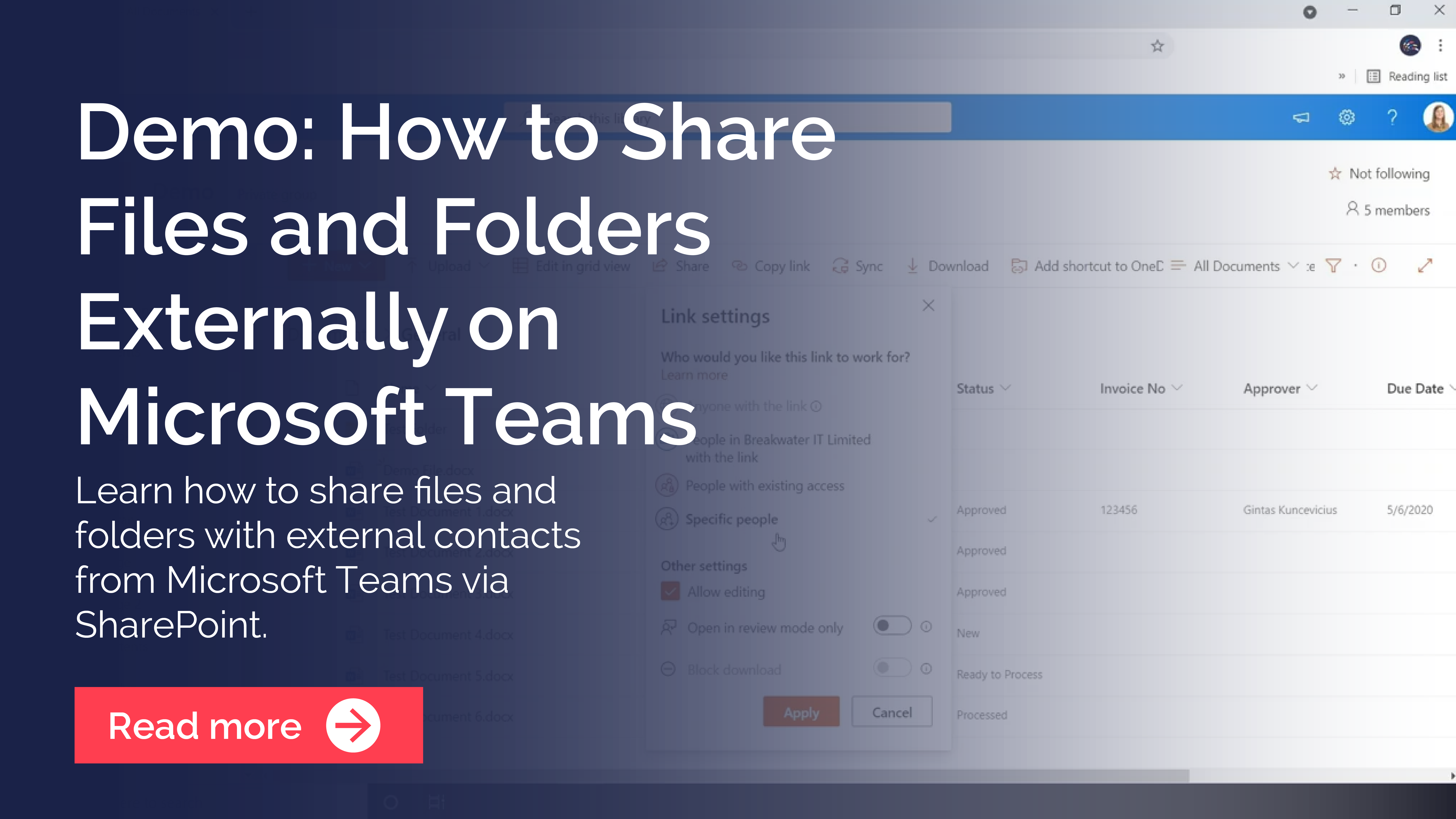 how do i share files in teams chat with external users