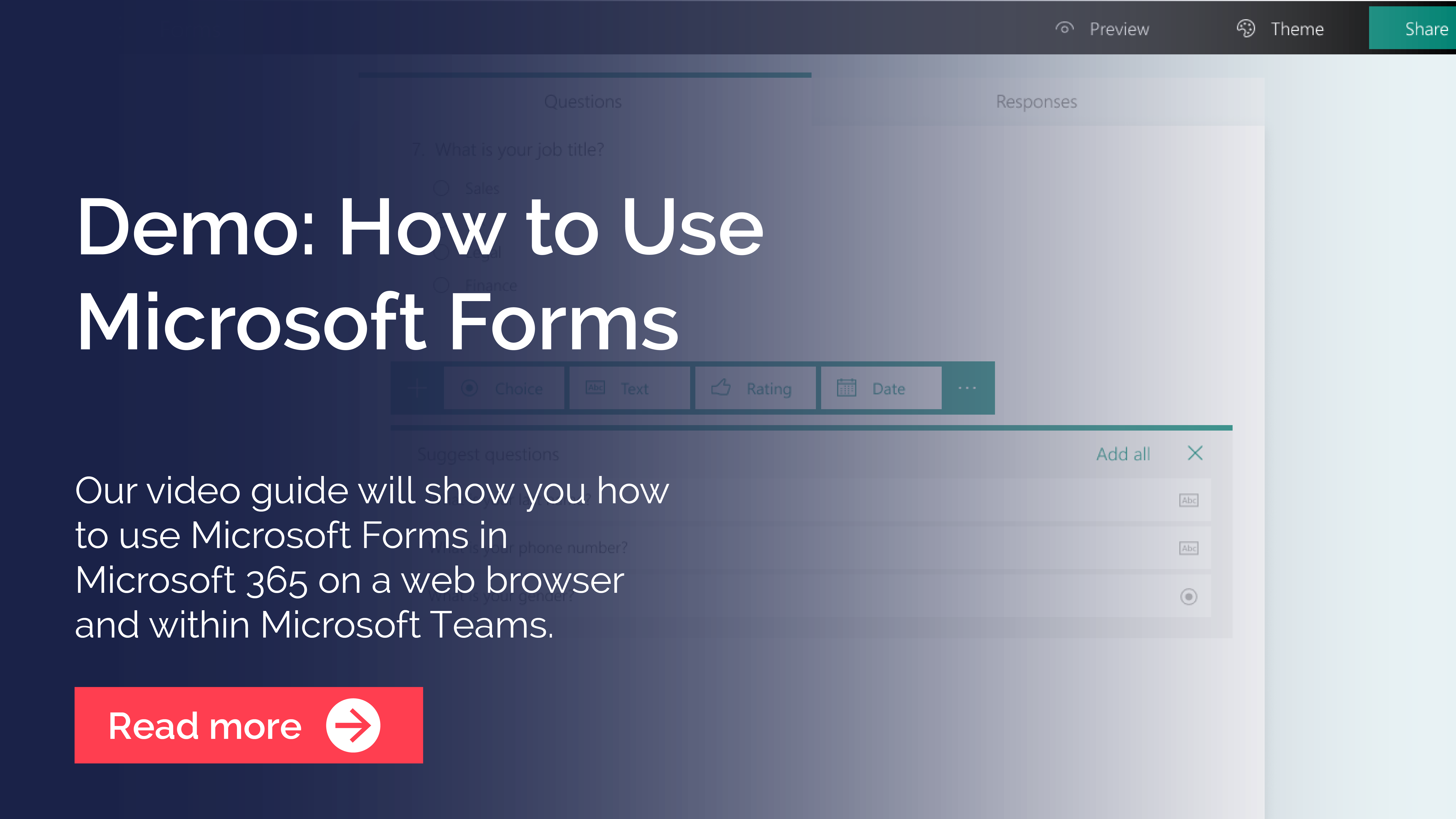 How to Use Microsoft Forms | Video Demo | Breakwater IT
