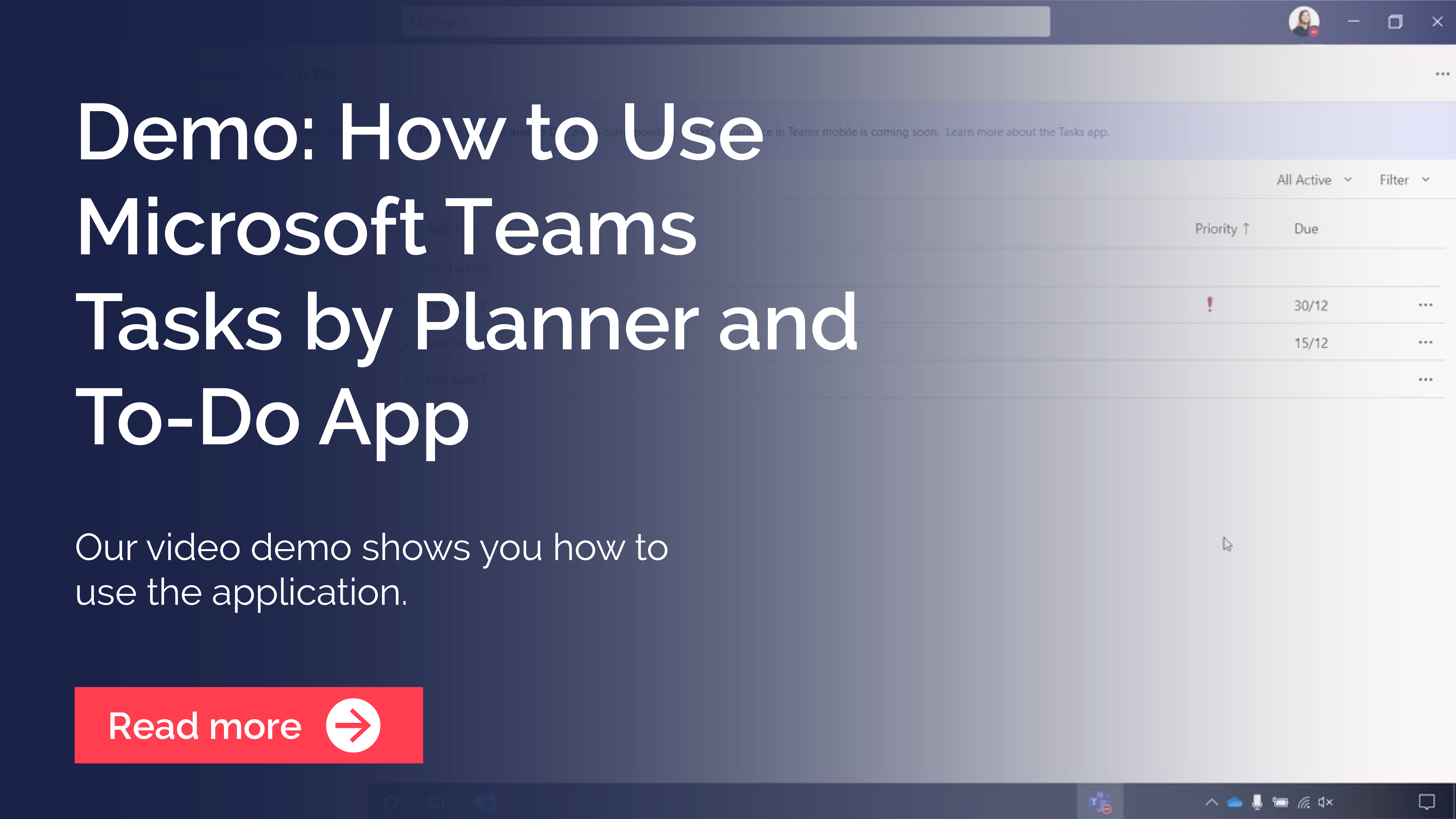 Microsoft Teams Tasks by Planner and ToDo Video Demo Breakwater IT