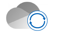 Grey OneDrive Sync Icon