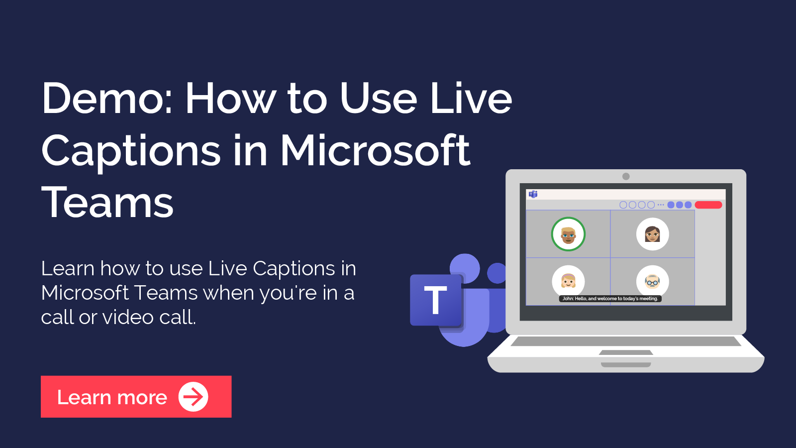 How to Use Microsoft Teams Live Captions Video Demo Breakwater IT