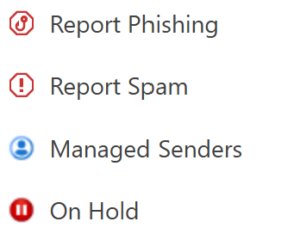 Mimecast New Outlook Options