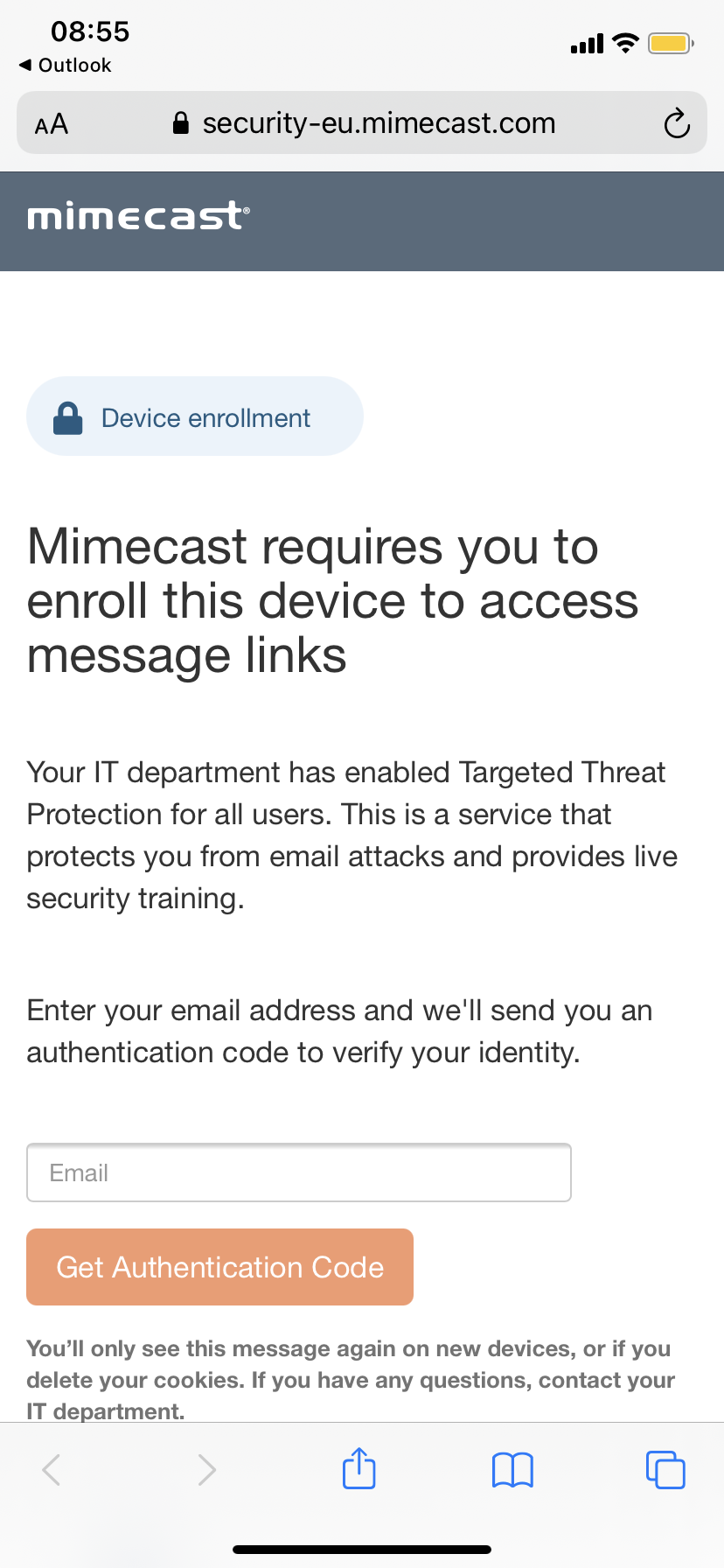 Mimecast Email Security User Guide Breakwater IT