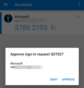 Android Microsoft MFA App