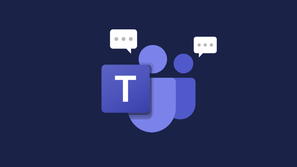 Microsoft Teams logo with speech bubbles
