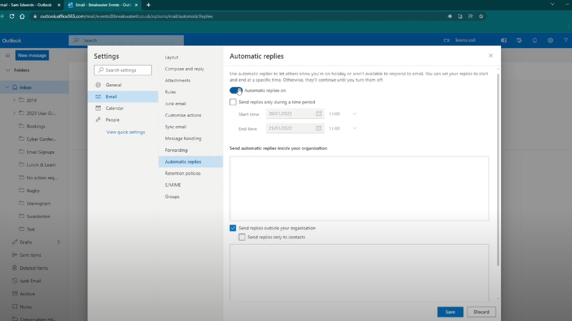 How Do I Setup Automatic Replies In Outlook On The Web - Printable Online