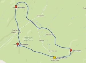 Yorkshire Three Peaks Route Map