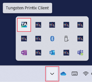 Printix Icon in System Tray