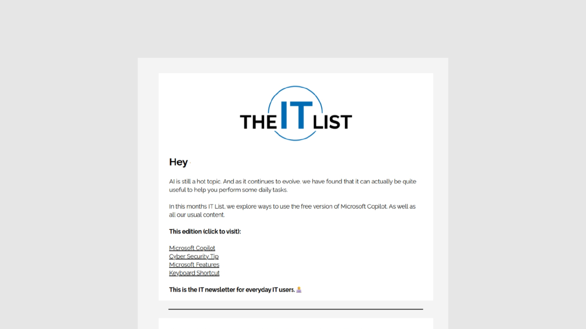 The IT List #12