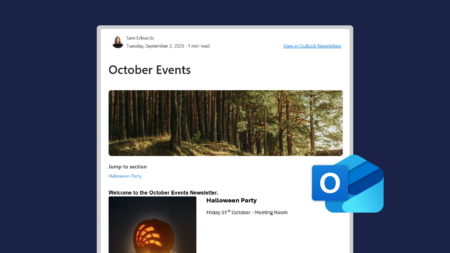 Newsletters in New Outlook