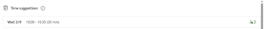 New Outlook Time Suggestions